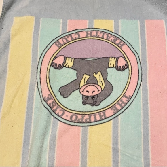 Vintage Hippo Cise Health Club Towel - Picture 5 of 16